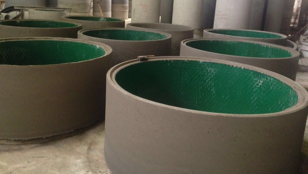 Футерование железобетонных элементов колодцев